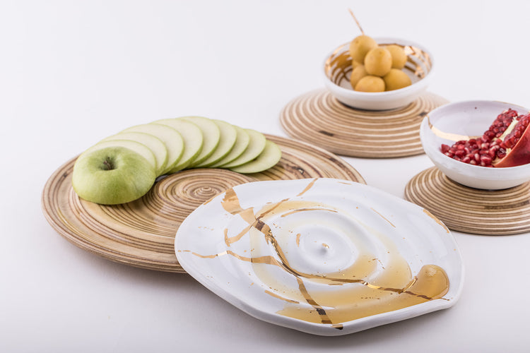 Apples & Honey large set for Rosh Hashanah